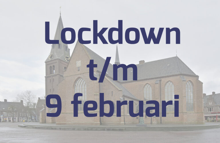Lockdown verlengd t/m 9 februari